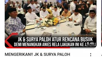 CEK FAKTA: JK dan Surya Paloh Lakukan Rencana Busuk pada Jokowi Demi Menangkan Anies, Benarkah?