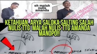 CEK FAKTA: Arya Saloka Kepikiran Amanda Manopo hingga Salah Tulis Tanda Tangan?