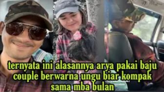 Meski Terpisah Jarak, Arya Saloka dan Amanda Manopo Lagi-lagi Kompak Pakai Baju Couple Warna Ungu