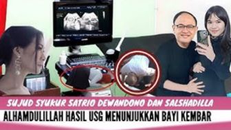 CEK FAKTA: Satrio Dewandono dan Salshadilla Juwita Tunjukan Hasil USG Bayi Kembar, Benarkah begitu?