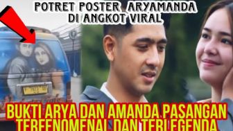 CEK FAKTA: Viral! Foto Poster Arya Saloka dan Amanda Manopo di Angkot, Bukti Mereka Pasangan Terfenomenal