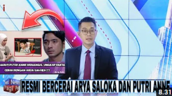 CEK FAKTA: News Pagi Ini, Arya Saloka dan Putri Anne Resmi Bercerai, Benarkah?