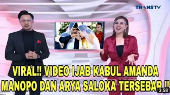 CEK FAKTA: Viral! Video Ijab Kabul Arya Saloka Menikah dengan Amanda Manopo Tersebar, Benarkah?
