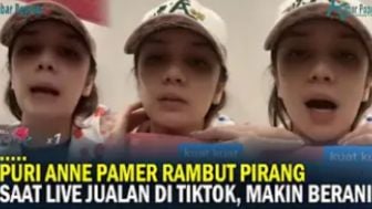 Putri Anne Makin Berani Pamer Rambut Pirang Saat Live Jualan di TikTok, Fix Lepas Hijab?