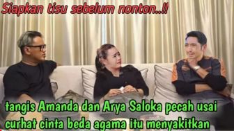 CEK FAKTA: Tangis Amanda Manopo dan Arya Saloka Pecah Usai Curhat Cinta Beda Agama Itu Menyakitkan