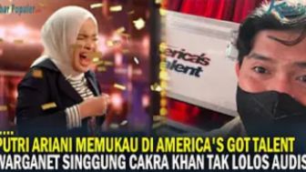 Putri Ariani Tampil Memukau di America's Got Talent 2023, Warganet Ramai Singgung Cakra Khan Tak Lolos Audisi