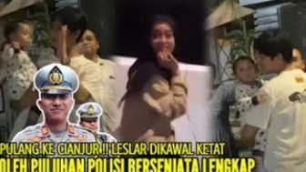 Pulang ke Cianjur, Lesti Kejora dan Rizky Billar Dikawal Ketat oleh Pihak Kepolisian Bersenjata Lengkap