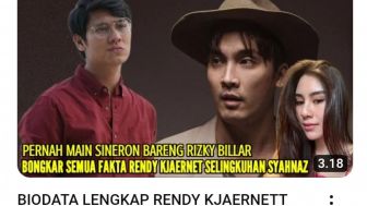 CEK FAKTA: Rizky Billar Bongkar Semua Borok Rendy Kjaernett Soal Isu Selingkuh Syahnaz, Benarkah?