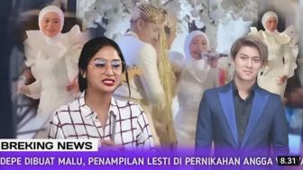 Lesti Kejora Meriahkan Resepsi Pernikahan Angga Wijaya, Dewi Perssik Malu Saat Bertemu Langsung, Benarkah?