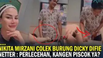 HEBOH! Nikita Mirzani Colek Burung Dicky Difie Ramai Hujatan, Netizen: Maklum Udah Lama Nggak...