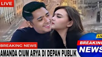 CEK FAKTA: Hari Ini Trending 1, Arya Saloka Tersenyum Dicium Amanda Manopo di Depan Publik