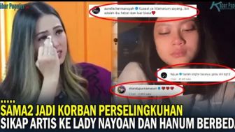 Sama-sama Korban Perselingkuhan, Sikap Artis ke Lady Nayoan dan Hanum Mega Beda Banget, Netizen: Mungkin Takut...