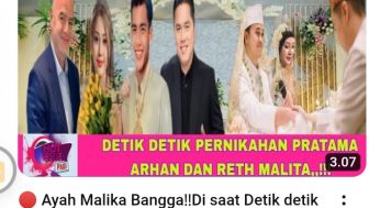 CEK FAKTA: Sang Ayah Bangga, Pratama Arhan Nikahi Reth Malika, Benarkah?