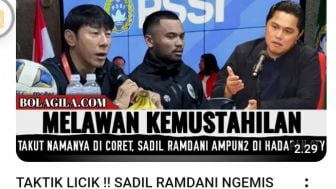 Tak Mau Didepak dari Timnas Saddil Ramdani Ngemis Minta Maaf Pada Shin Tae-yong, Benarkah? Cek Faktanya