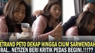 HEBOH, Video Betrand Peto Dekap hingga Cium Sarwendah Viral, Netizen Beri Kritik Pedas: Itu Berlebihan Bisa Jadi...