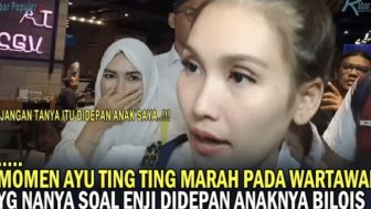 Detik-detik Ayu Ting Ting Marah Besar pada Wartawan Saat Ditanya Soal Enji di Depan Bilqis, Netizen: gak punya...