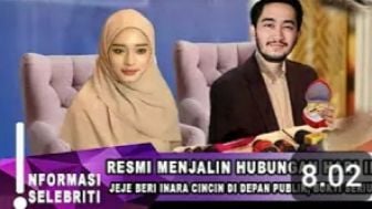 Usai Diselingkuhi Syahnaz, Jeje Govinda Beri Inara Rusli Cincin di Hadapan Publik, Bukti Serius? Cek Faktanya!