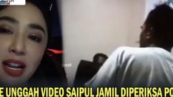 Balas Sindiran, Dewi Perssik Unggah Video Saipul Jamil Diperiksa Polisi, Ungkap Awal Mula Muncul Istilah 'Hap Hap', Netizen: Ngaku udah...