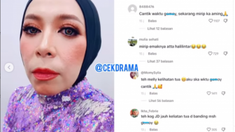 Bikin Pangling, Wajah Tirus Melly Goeslaw Jadi Sorotan, Netizen : Mirip Ibu Mertuaku