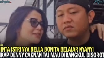 Minta Bella Bonita Belajar Nyanyi, Sikap Denny Caknan Ogah Dirangkul sang Istri Jadi Sorotan, Netizen: pengen kaya Happy bisa..