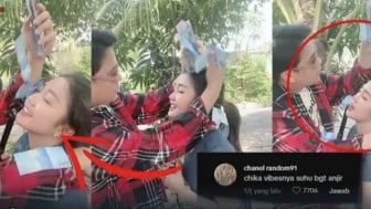 Viral, Joget-joget Sambil Disawer Billy Syahputra, Raut Wajah Chandrika Chika Jadi Gunjingan, Netizen: kayak bukan akting