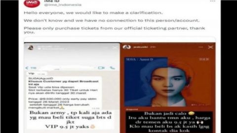 Viral, Soal Harga Tiket VIP Konser Suga BTS di Indonesia Capai Rp9,5 Juta? Begini Penjelasan Promotor