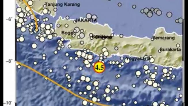 Gempa M 4.5 Guncang Pangandaran Terasa Hingga Garut