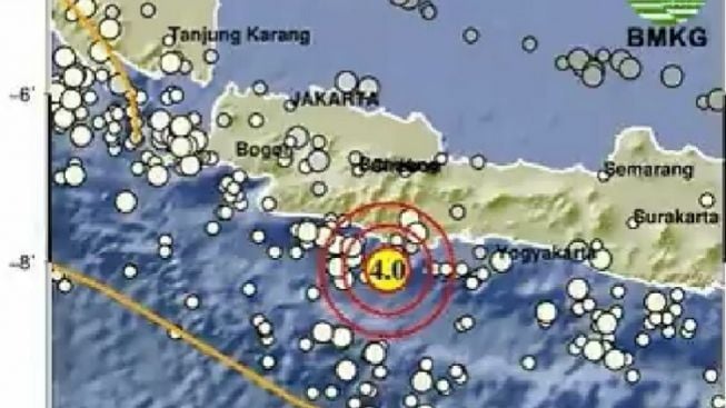 Gempa Terkini M 4,0 Mengguncang Kabupaten Pangandaran