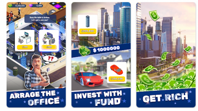 Idle office tycoon mod apk 1.8.3 Unlimited Money and Gems Update Terbaru 2023, Download Versi Asli di Sini