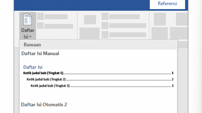 Kumpulan Berita CARA MEMBUAT DAFTAR ISI OTOMATIS DI WORD: Sekali Klik