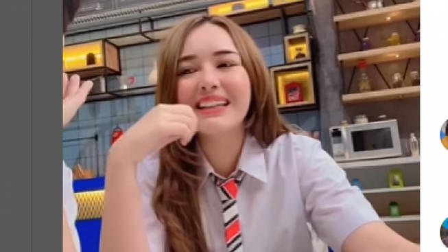Tak Lagi di Ikatan Cinta, Amanda Manopo Syuting Acara TV Anak Sekolah, Tampilannya Gemes Banget !