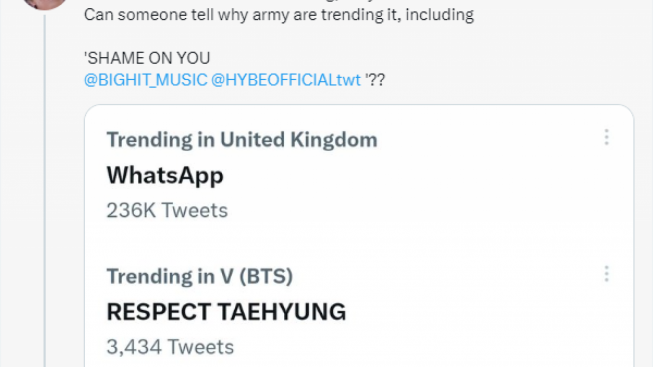 Sempat Trending di Twitter, Kim Taehyung Dianggap Diperlakukan Tidak Adil oleh BIGHIT, Kenapa ?