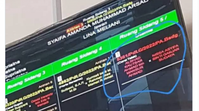 Viral, Tersebar Bukti Sidang Perceraian Alshad Ahmad dan Nissa Asyifa, Netizen Rangkum Rentetan Kejadian