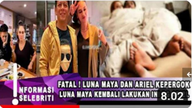 Cek Fakta: Geger, Luna Maya dan Ariel Noah Kepergok Kembali Lakukan Ini