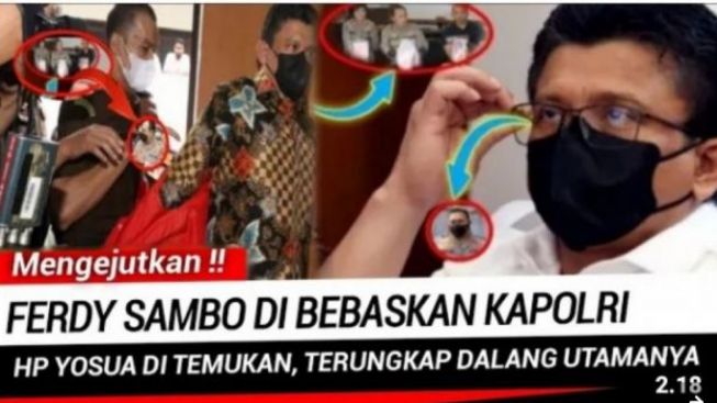 Cek Fakta: Mengejutkan, HP Yosua Ditemukan, Ferdy Sambo di Bebaskan Kapolri, Terungkap Dalang Utamanya?