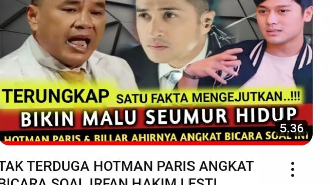 CEK FAKTA: Tak Terduga Hotman Paris Angkat Bicara Soal Irfan Hakim dan Lesti Kejora, Benarkah?