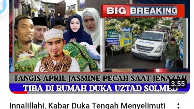 Cek Fakta: Innalillahi, Kabar Duka Selimuti Keluarga Besar Ustadz Solmed dan April Jasmine, Benarkah?