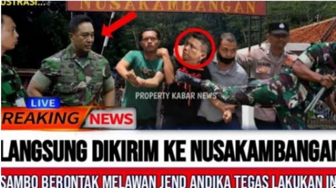 Cek Fakta: Ferdy Sambo Ngamuk saat Sampai di Nusa Kambangan, Tak Mau Dieksekusi Hukuman Mati?
