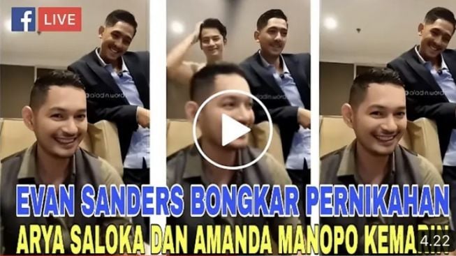 CEK FAKTA: Pernikahan Arya Saloka dan Amanda Manopo Dibongkar Evan Sanders, Benarkah?