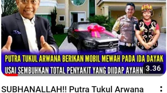 CEK FAKTA: Putra Tukul Arwana Beri Ibu Ida Dayak Mobil Usai Sembuhkan Total Penyakit Ayahnya, Benarkah?