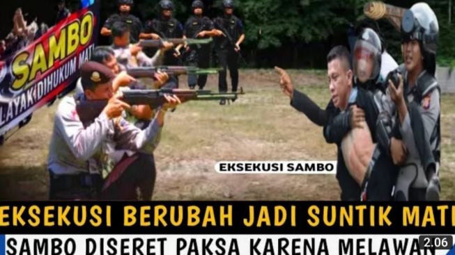 CEK FAKTA: Hukuman Ferdy Sambo Berubah Jadi Suntik Mati, Diseret Paksa karena Melawan Saat Dieksekusi?