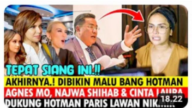 CEK FAKTA: Hotman Paris Akhirnya Bikin Malu Nikita Mirzani, hingga Dapat Dukungan dari Najwa Shihab?