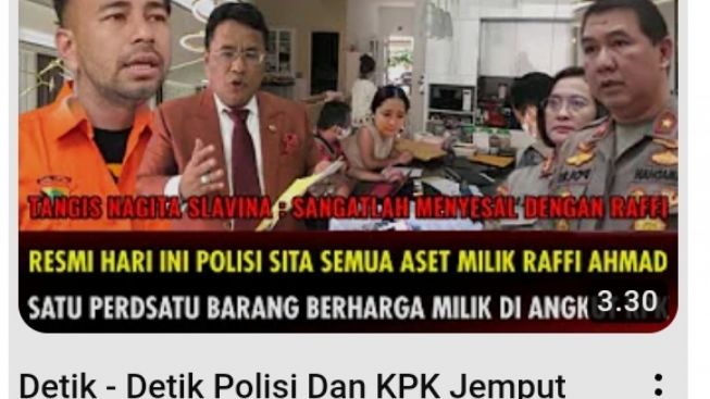 CEK FAKTA: Nagita Slavina Kaget, Detik-Detik Raffi Ahmad Ditangkap Polisi Usai Lakukan Pencucian Uang, Benarkah?