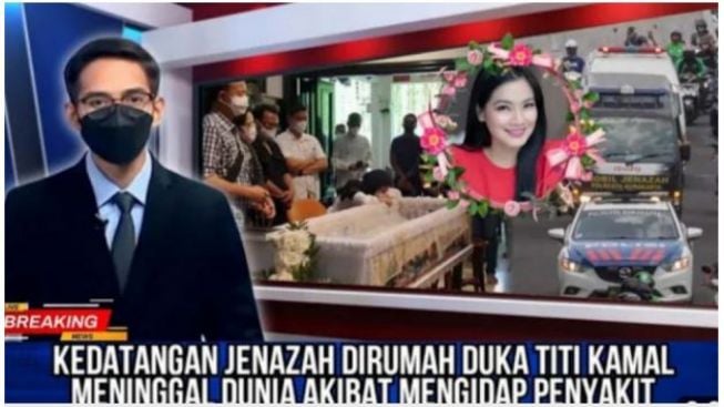 CEK FAKTA: INNALILLAHI! Kedatangan Jenazah di Rumah Duka Titi Kamal, Meninggal Dunia Akibat Sakit?