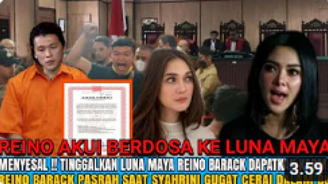 CEK FAKTA:  Berdosa ke Luna Maya, Reino Barack Menyesal Nikahi Syahrini, hingga Nekat Telan Pil Pahit di Penjara?