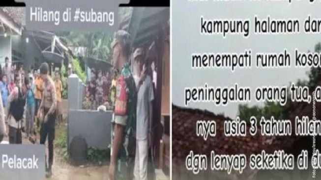 Geger di Subang, Anak Hilang Misterius, Suara Terdengar Wujud Tidak Ada, hingga Kini Belum Ditemukan