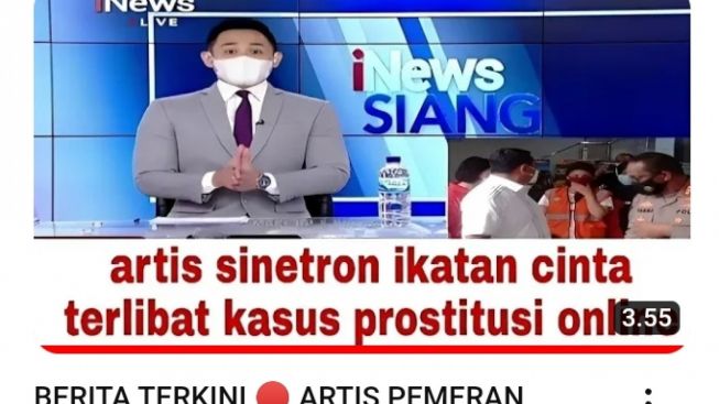 CEK FAKTA: Terlibat Prostitusi Online, Pemeran Utama Wanita Ikatan Cinta Ditangkap Polisi, Benarkah?