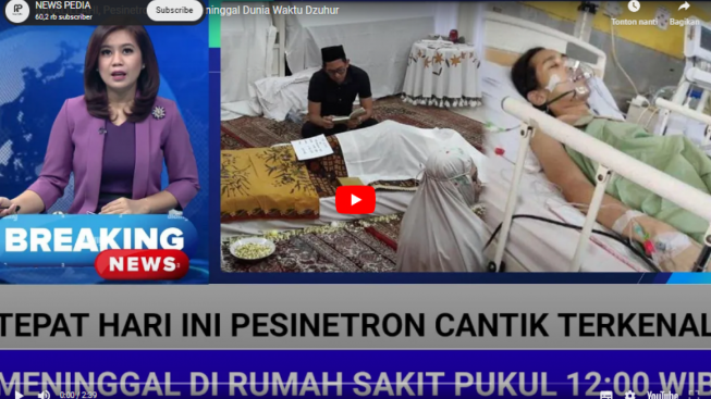 CEK FAKTA: INNALILIAHI, Pesinetron Cantik Meninggal Dunia Waktu Dzuhur