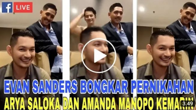CEK FAKTA: Kabar Ekslusif Hari Ini, Evan Sanders Bongkar Pernikahan Arya Saloka dan Amanda Manopo