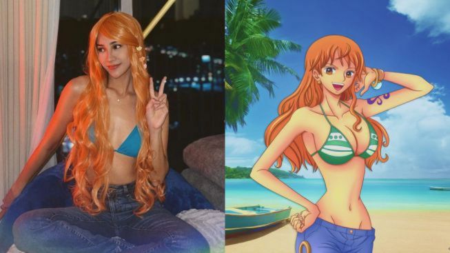 WOW, Anya Geraldine Cosplay Karakter Nami One Piece Gunakan Bikini, Netizen Protes Kurang Gede!